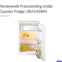 Nordmende Under Counter Fridge | 84cm x 55cm | Ice Box | White | RUI145WH