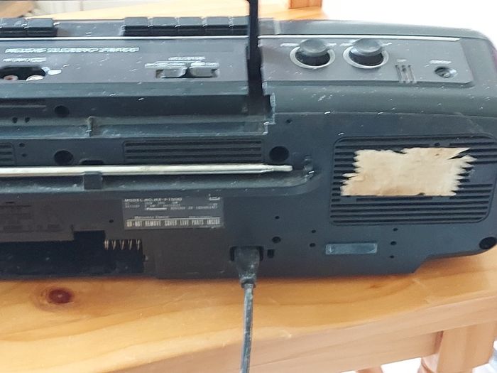 Panasonic Stereo Radio Cassette Recorder, Model RX-FT500, Dual Tape Deck and Radio, Vintage, in very good condition