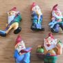 Miniature dolls house or fairy garden items, lot of garden gnomes Image 4