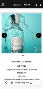 CREED Virgin Island Water