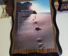 Holy plaque mahogany