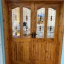 Red Deal Doors With Glass and plain Image 5