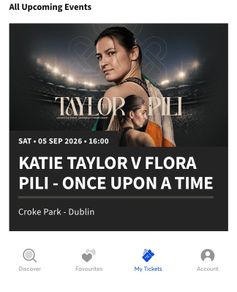 Tickets- Katie Taylor Fight- 3 tickets for 5 September