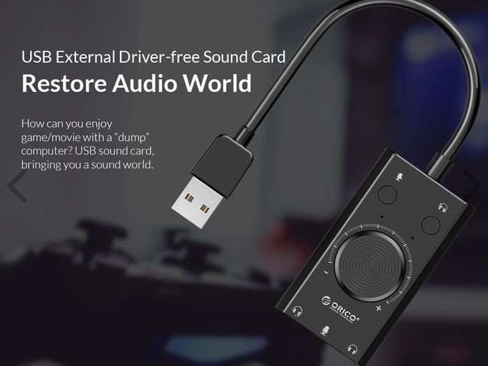 Orico SC2 USB External Sound Card Windows Mac Linux