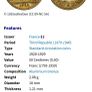 6 No. French 50 Centime Coins. Dates Sequence. Image 5