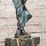 Miguel Lopez (1955) Lady In A Dress (32cm) - Patinated Bronze, Marble (Signed) Image 3