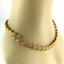 Mid century gold tone costume necklace Image 2
