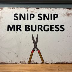 The Snapper Tin Metal Sign
