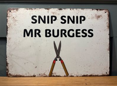 The Snapper Tin Metal Sign