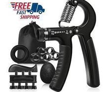 PRO Hand Exerciser Grip Strengthener Set 5 Pcs Forearm Muscle Builder - FREE DELIVERY OR PICK UP IN STORE