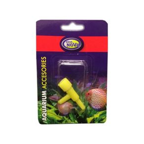 Aqua Nova NV-1 Air Flow Control Valve for Aquarium Airline 4mm, Blister Pack