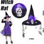 Witch costume with lights, Halloween, girl costume, carnival, cosplay, princess dress with witch broom and hat Image 5