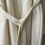 Wrap Style Cream Coat Image 2