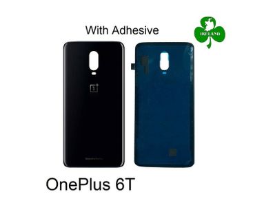 For OnePlus 6T 1+6T Back Battery Cover Rear Glass Panel Housing Case Black New