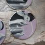 Coasters Manhatten Cafe ceramic lady in town 14 years old original gift box presents Image 3