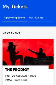 2 tickets to prodigy