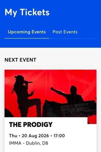 2 tickets to prodigy