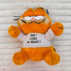 Vintage 1981 Dakin Garfield Plush Am I Cool or What? Soft approx. 23 cm. Used Please see phtos