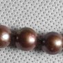 9ct gold Chocolate pearls matching set Image 5