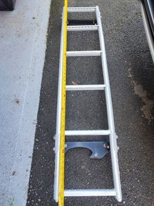 Van, campervan door ladder