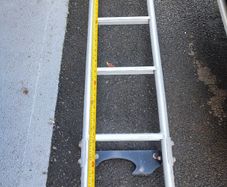 Van, campervan door ladder