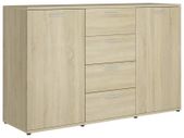 Sideboard Sonoma Oak 120x35,5x75 cm Chipboard