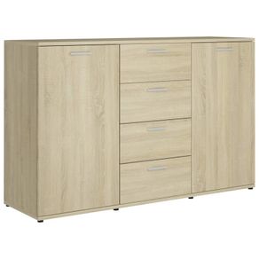 Sideboard Sonoma Oak 120x35,5x75 cm Chipboard