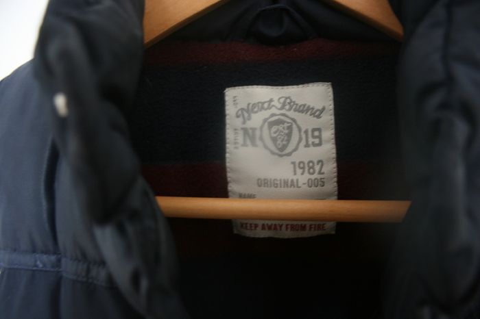Next Boys Navy Puffa Jacket Age 5-6 Years