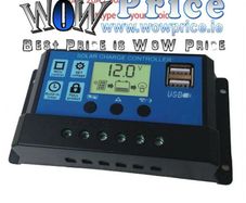 26422 12/24V USB Solar Panel 10A Battery Regulator Charge Intelligent Controller