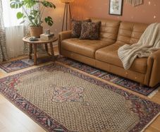 Large 10ft x 6ft Art Deco  Persian Koliai 305cm x 165cm Hand Knotted Rug Carpet