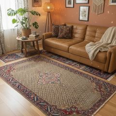 Large 10ft x 6ft Art Deco  Persian Koliai 305cm x 165cm Hand Knotted Rug Carpet