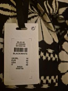 Primark Edit black and white floral dress