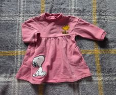 3-6m, M&S Peanuts Soft Baby Dress