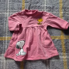 3-6m, M&S Peanuts Soft Baby Dress