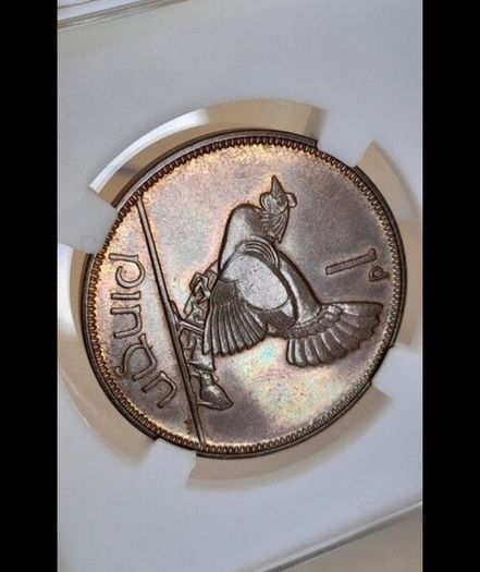 Proof 1928 1d penny high grade coin