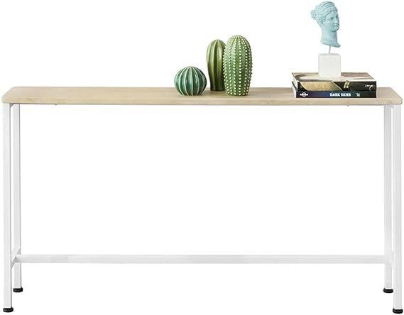 Narrow Console Table  Console Side Table End Table Entryway Table Frame and 4 Iron Legs