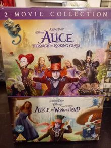 Alice in Wonderland 2 movie Dvd Boxset Collection Johnny Depp Tim Burton