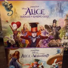Alice in Wonderland 2 movie Dvd Boxset Collection Johnny Depp Tim Burton