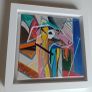 Original Painting of a Dog Framed Original Abstract Painting of Dog  Fauvist Art Figurative Art Image 3