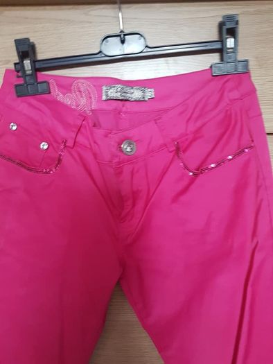 Redial pink pants  satin look size s never worn