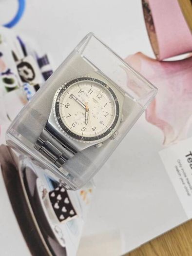 Swiss Made Swatch Irony Chronograph Minimalistic Discontinued Collectable Swiss Watch Swatch