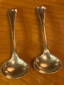 Antique silver spoons