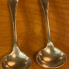 Antique silver spoons