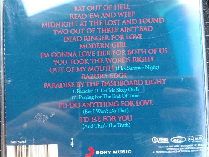 Meat Loaf - Hits Out Of Hell CD (1984) Classic Arena Rock EX+