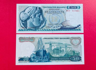 Greece. 50 Drachmai.  1964  Pick  195a  ( Uncirculated )