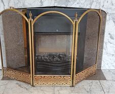 Brass fireguard