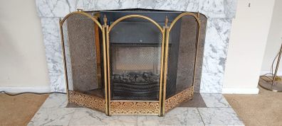 Brass fireguard