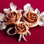 Vintage  Rose  Brooch Image 9