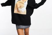 New Oversized Black Hoodie Jumper