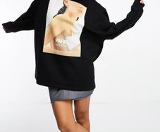 New Oversized Black Hoodie Jumper